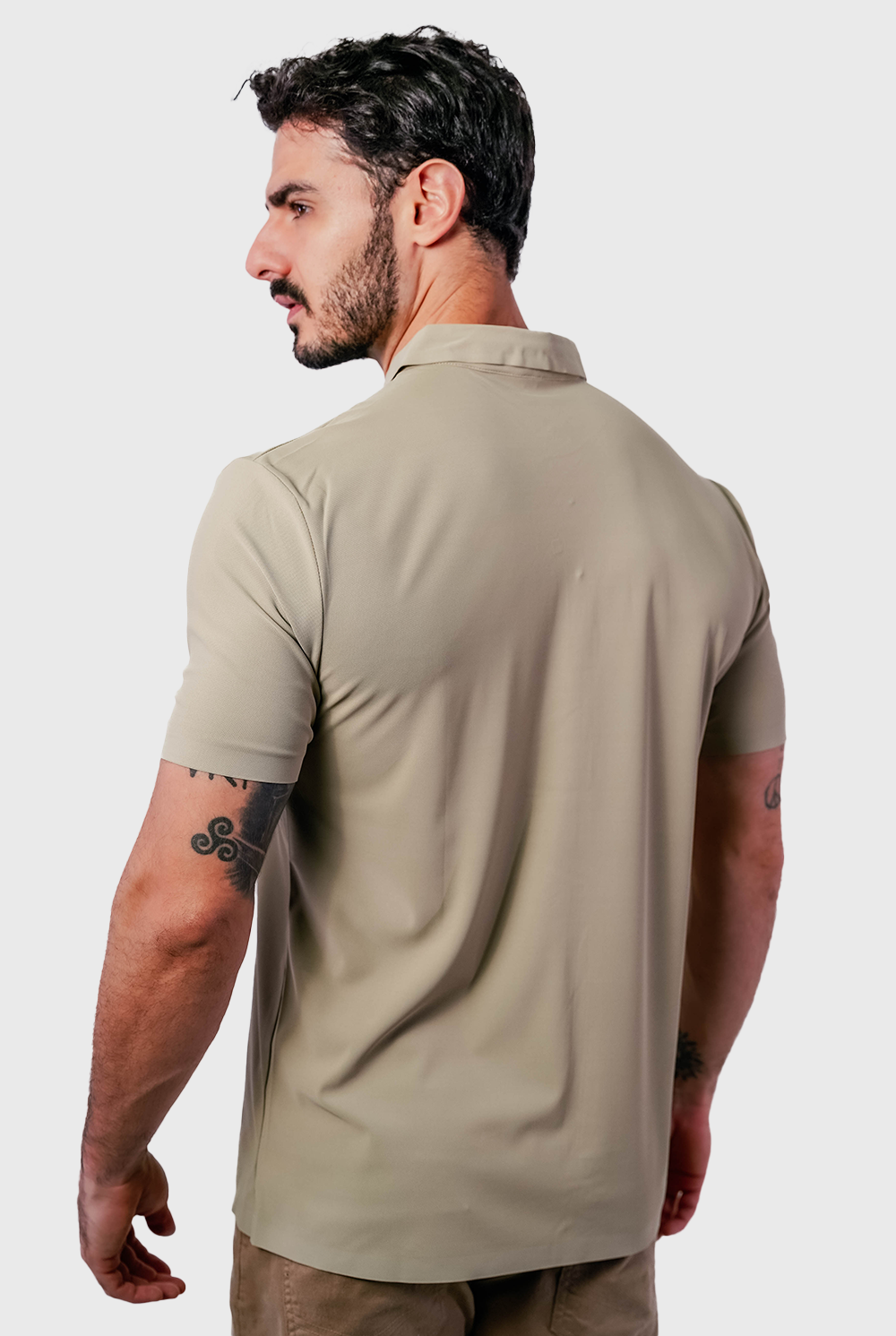 Polo Masculina Tech Light Poliamida Elastano