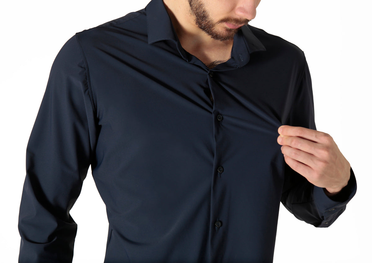 Camisa Masculina Tech Poliamida Stretch Super Slim