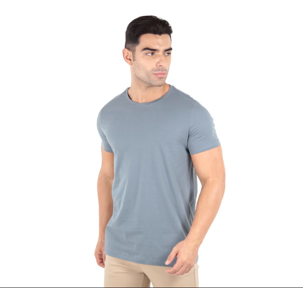 Camiseta Básica Gola Redonda Masculina Algodão
