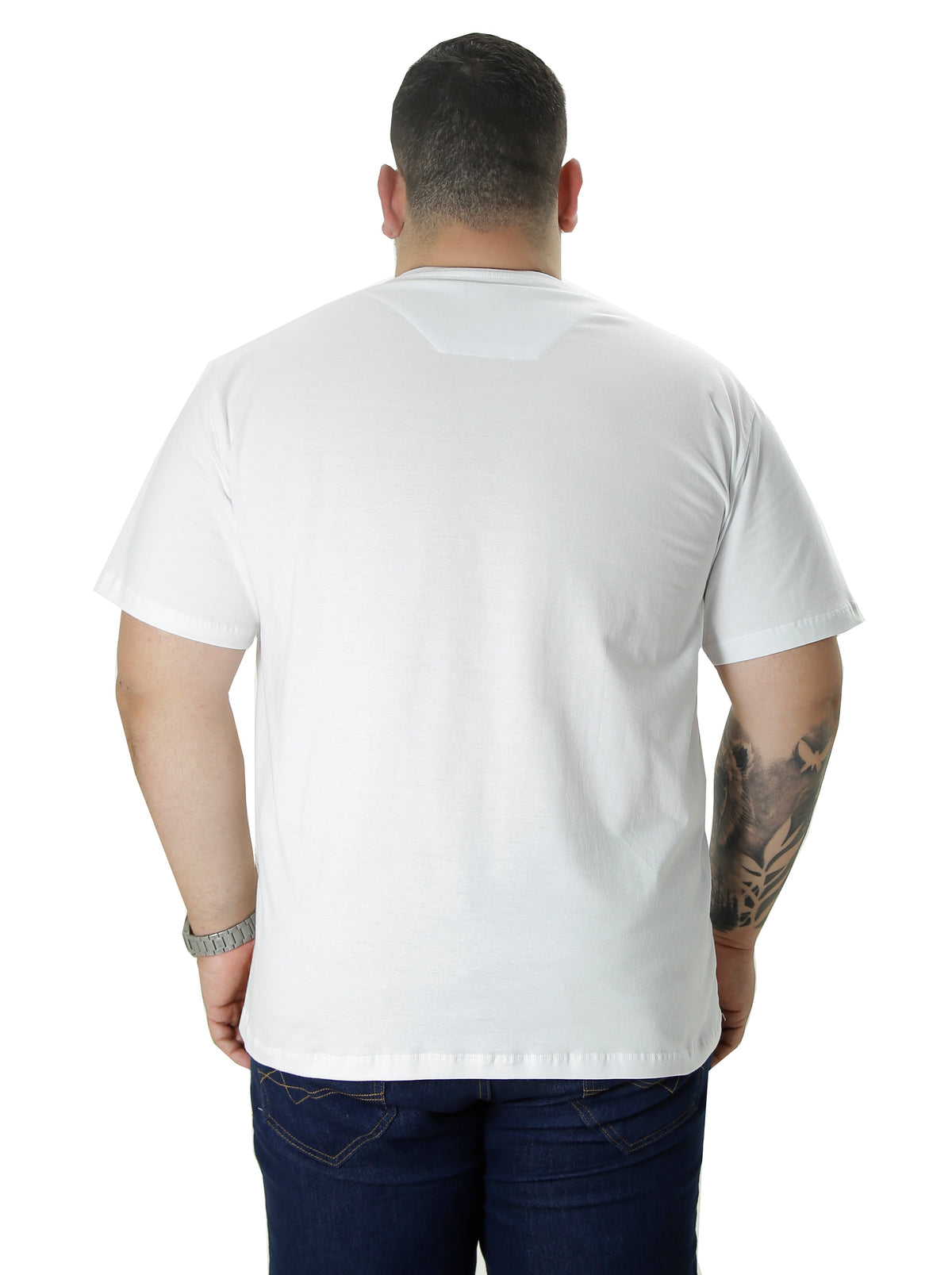 Camiseta Plus Size Pima Algodão Peruano Gola C