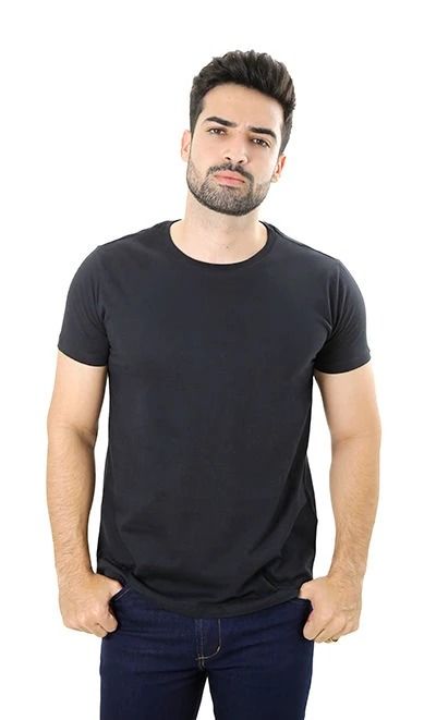 Camiseta Básica Gola Redonda Masculina Algodão
