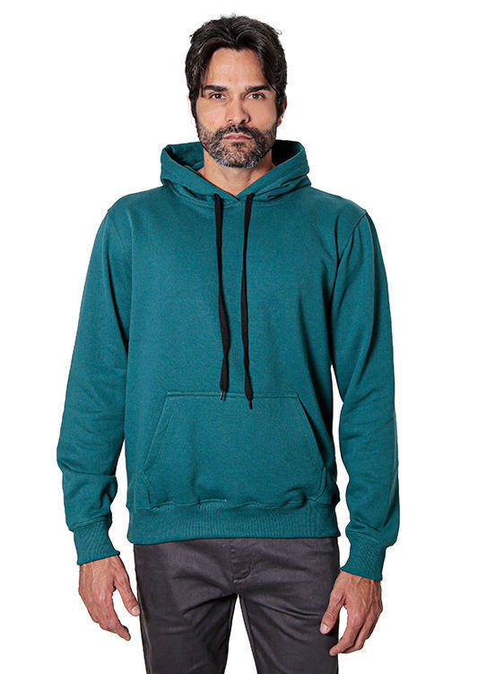 Moletom Masculino Capuz Canguru Felpado 2 Cabos
