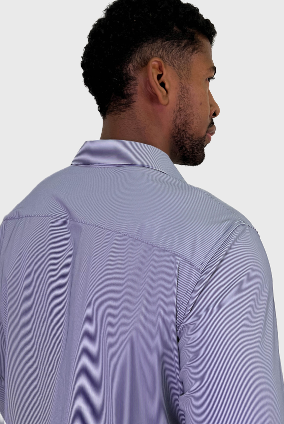 Camisa Masculina Tech Poliamida Stretch Super Slim