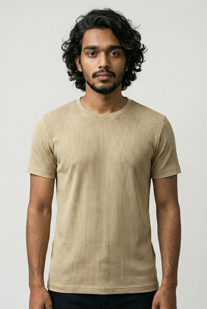 CAMISETA TEXTURIZADA LISTRAS