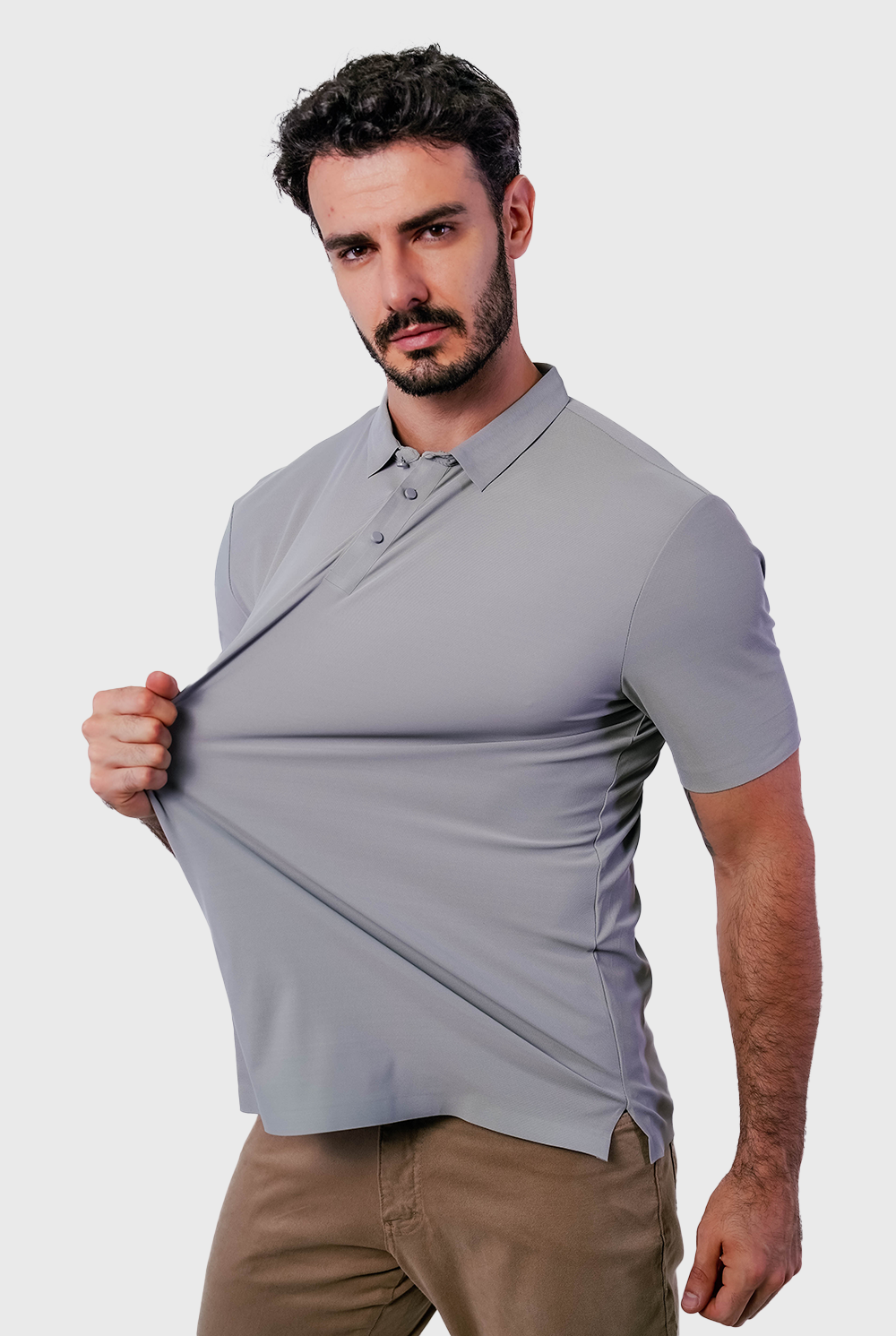 Polo Masculina Tech Light Poliamida Elastano