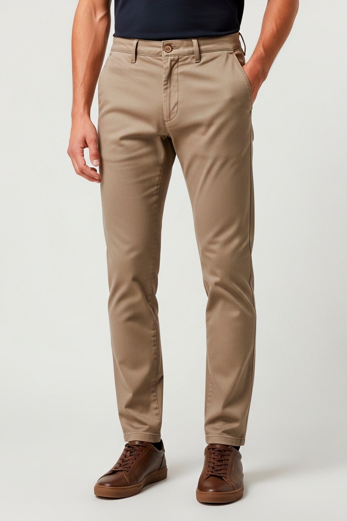 Calça Sarja Slim Masculina Algodão Elastano Iron