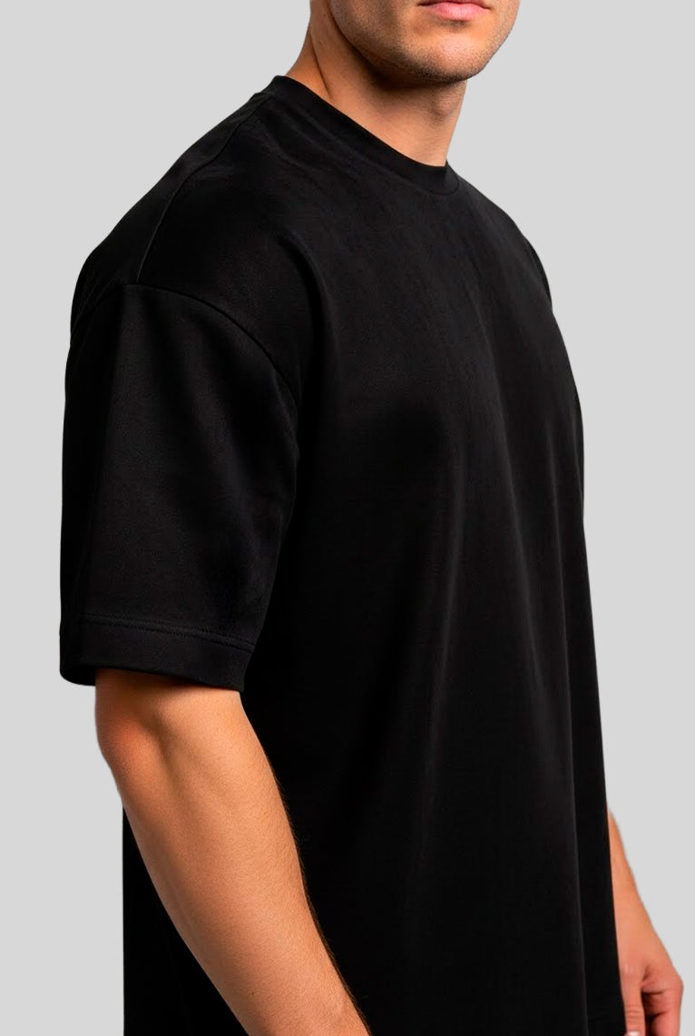 Camiseta Oversized Suedine Interlock Premium Algodão