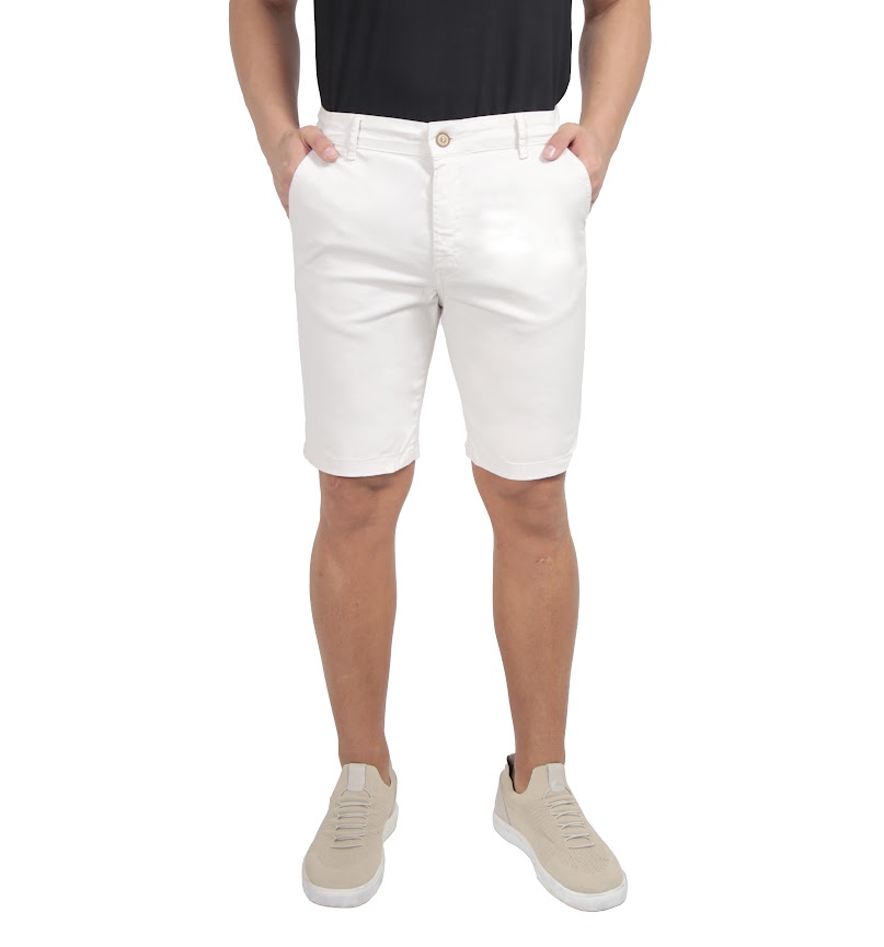 Bermuda Sarja Masculina Algodão Elastano