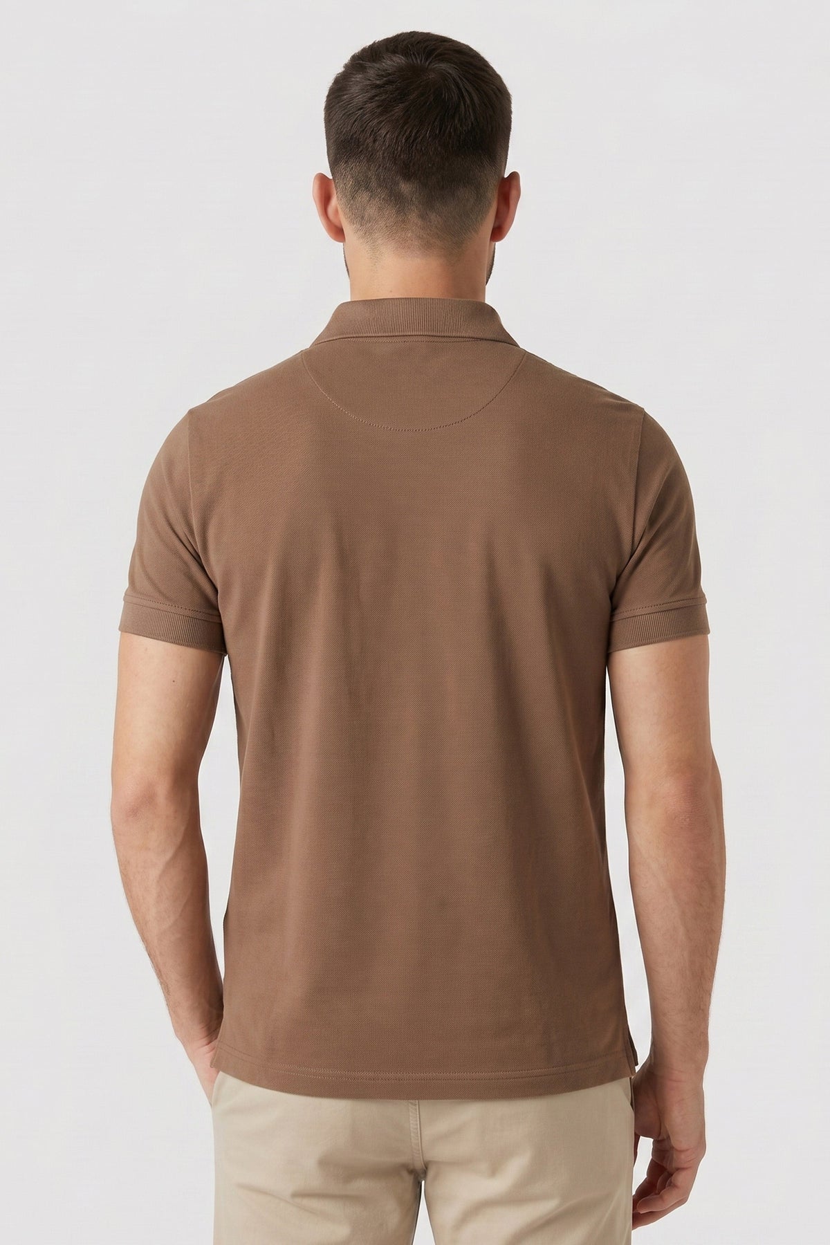 Polo Masculina Piquet Pima Elastano Lisa