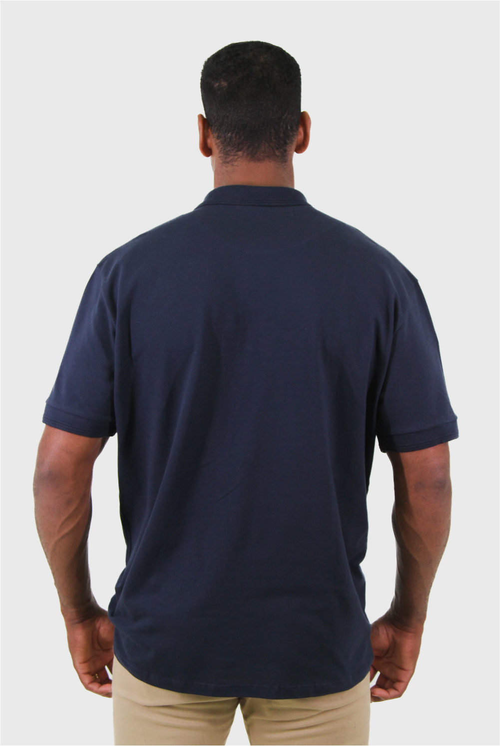 Polo Masculina Piquet Contínua Gola Estruturada Algodão Elastano
