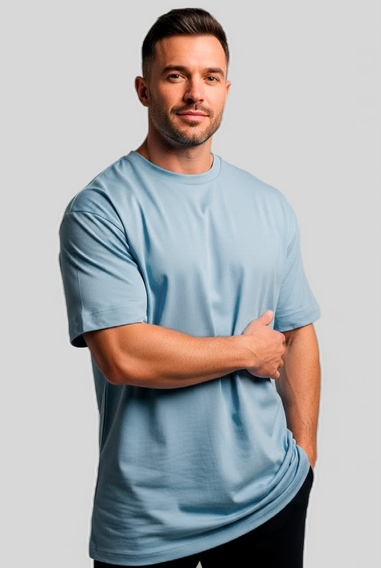 Camiseta Oversized Suedine Interlock Premium Algodão
