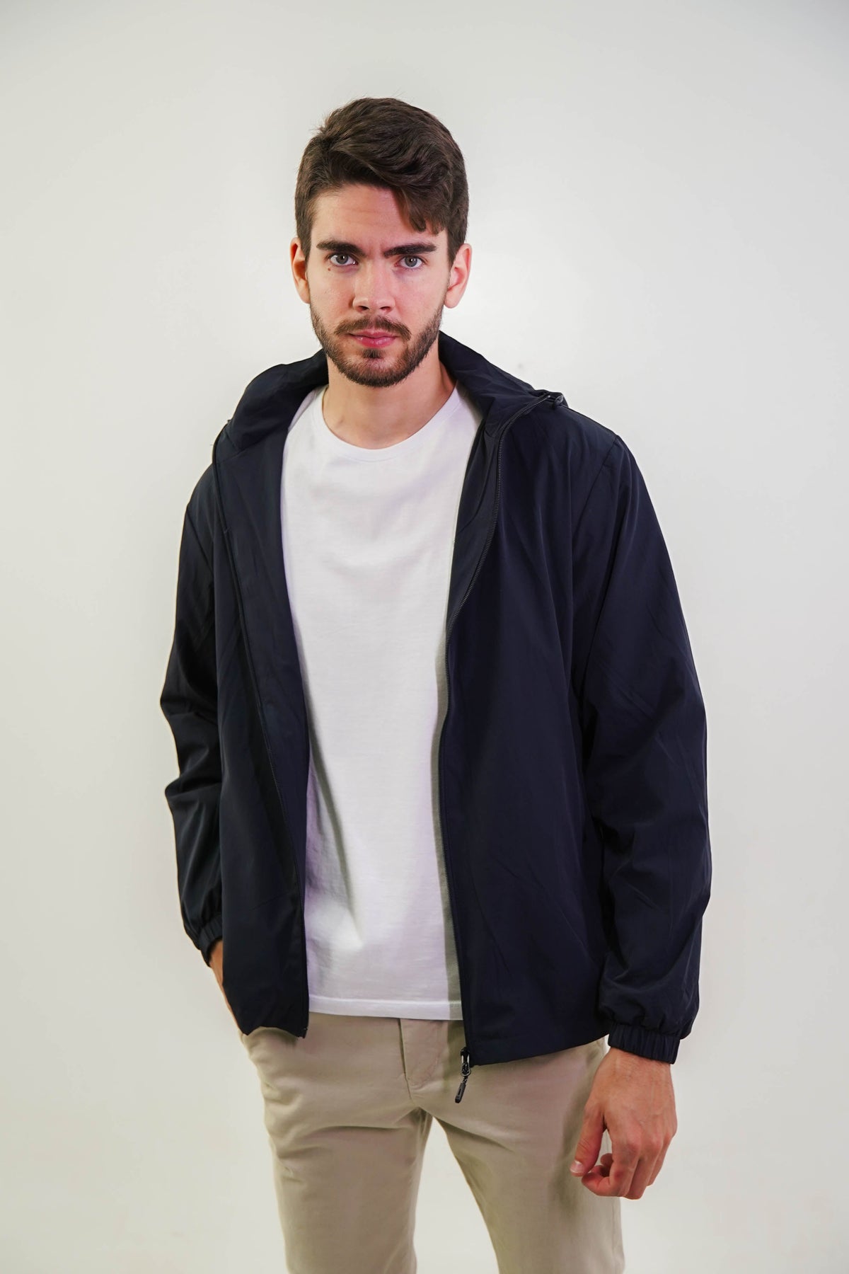 Jaqueta Essential Corta Vento Masculina Poliéster Elastano