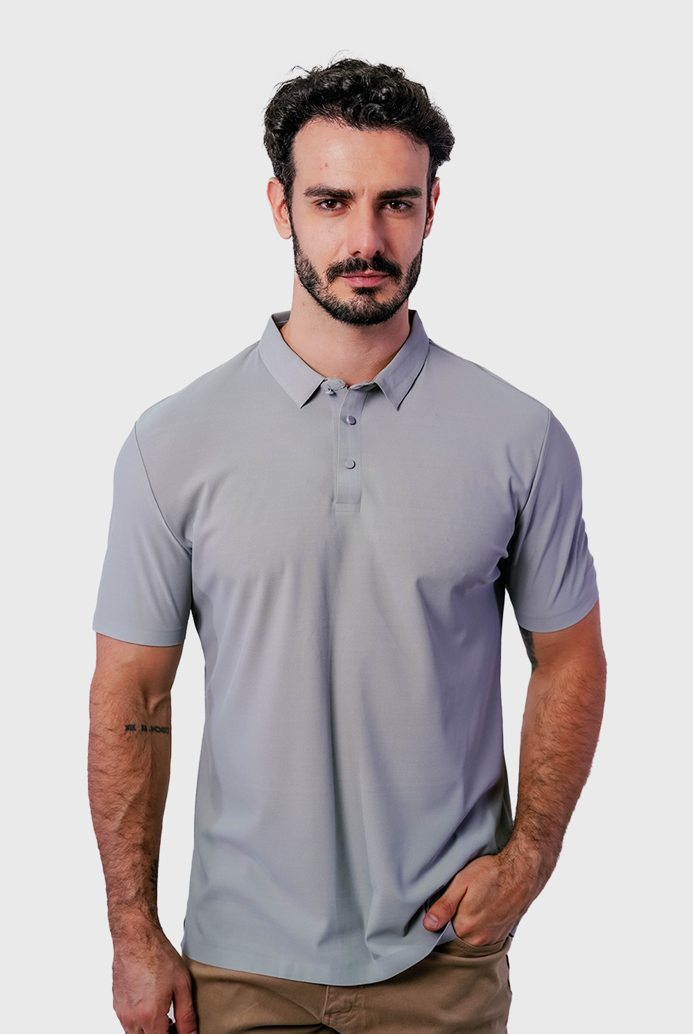 Polo Masculina Tech Light Poliamida Elastano