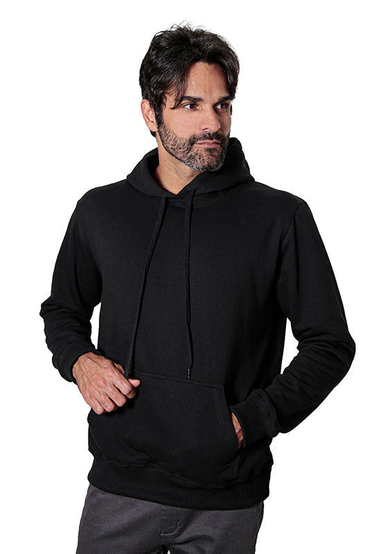 Moletom Masculino Capuz Canguru Felpado 2 Cabos