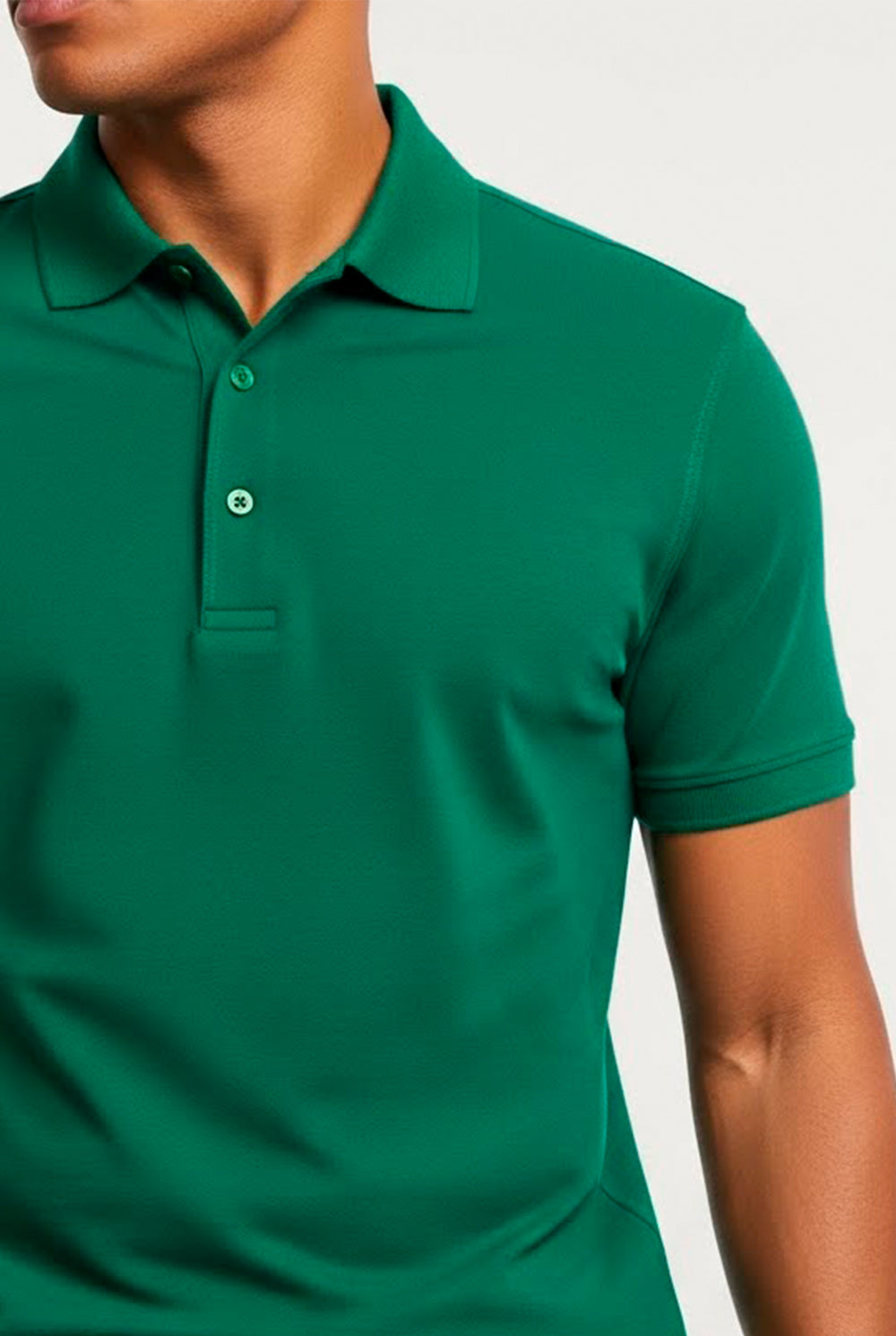 Polo Masculina Piquet Pima Elastano Lisa