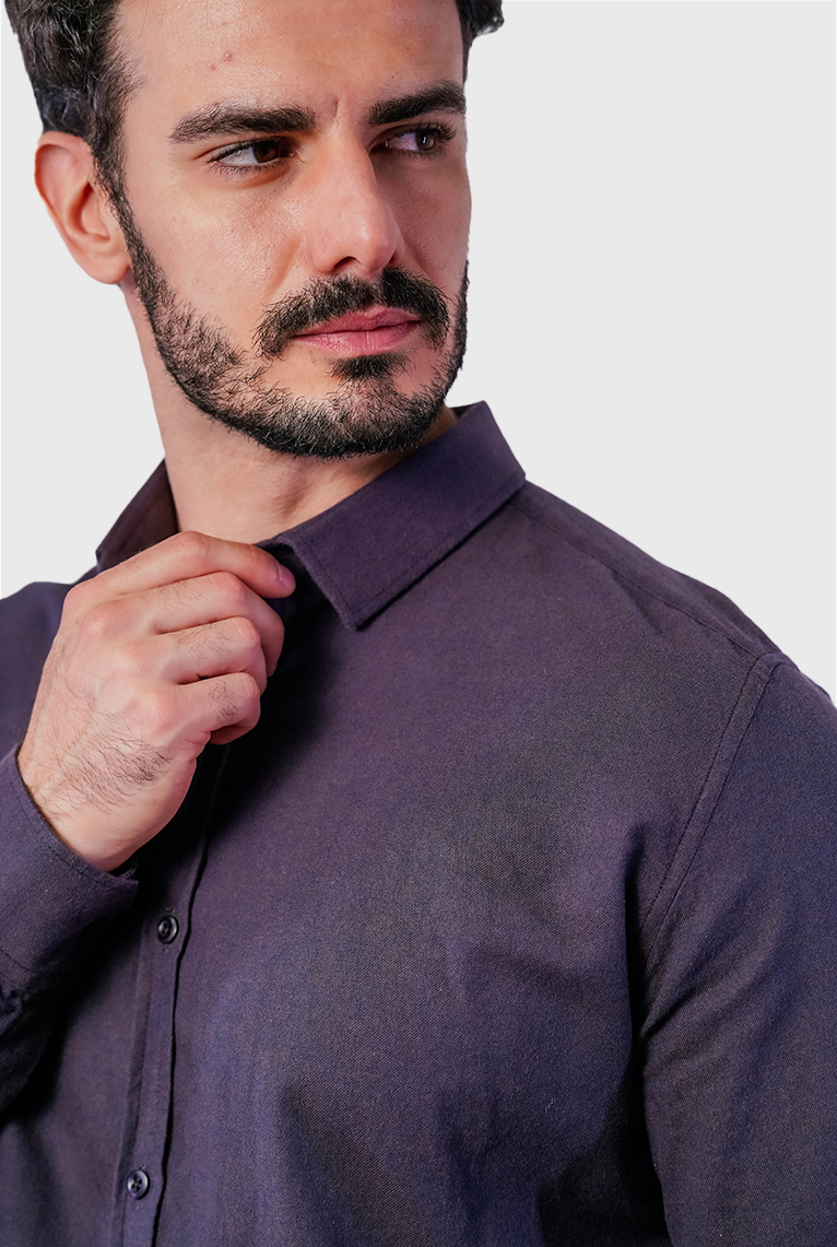 Camisa Flanela Manga Longa Slim Fit