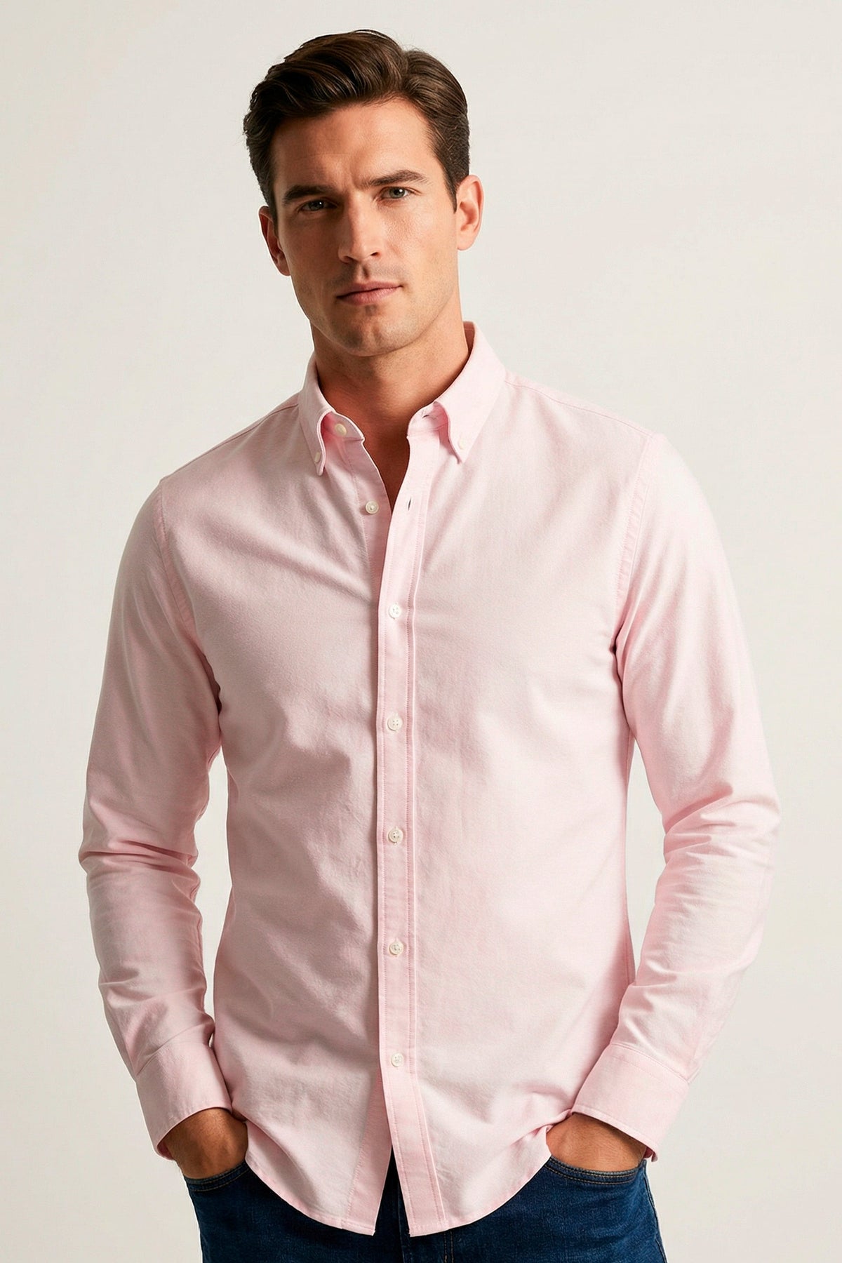 Camisa Manga Longa Plus Oxford Button Down