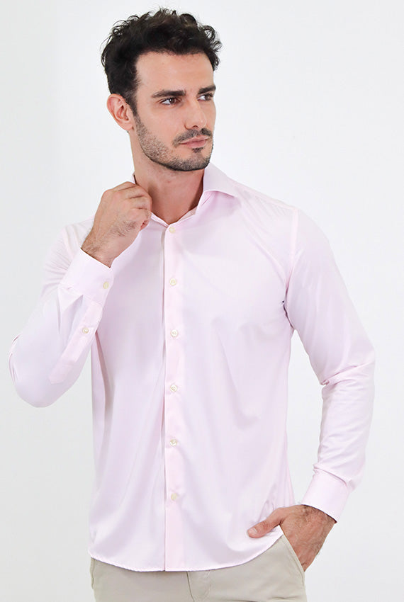 Camisa Manga Longa Slim Fit Oxford Modal Estruturada