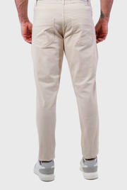Calça Sarja Masculina Five Pockets Algodão Elastano