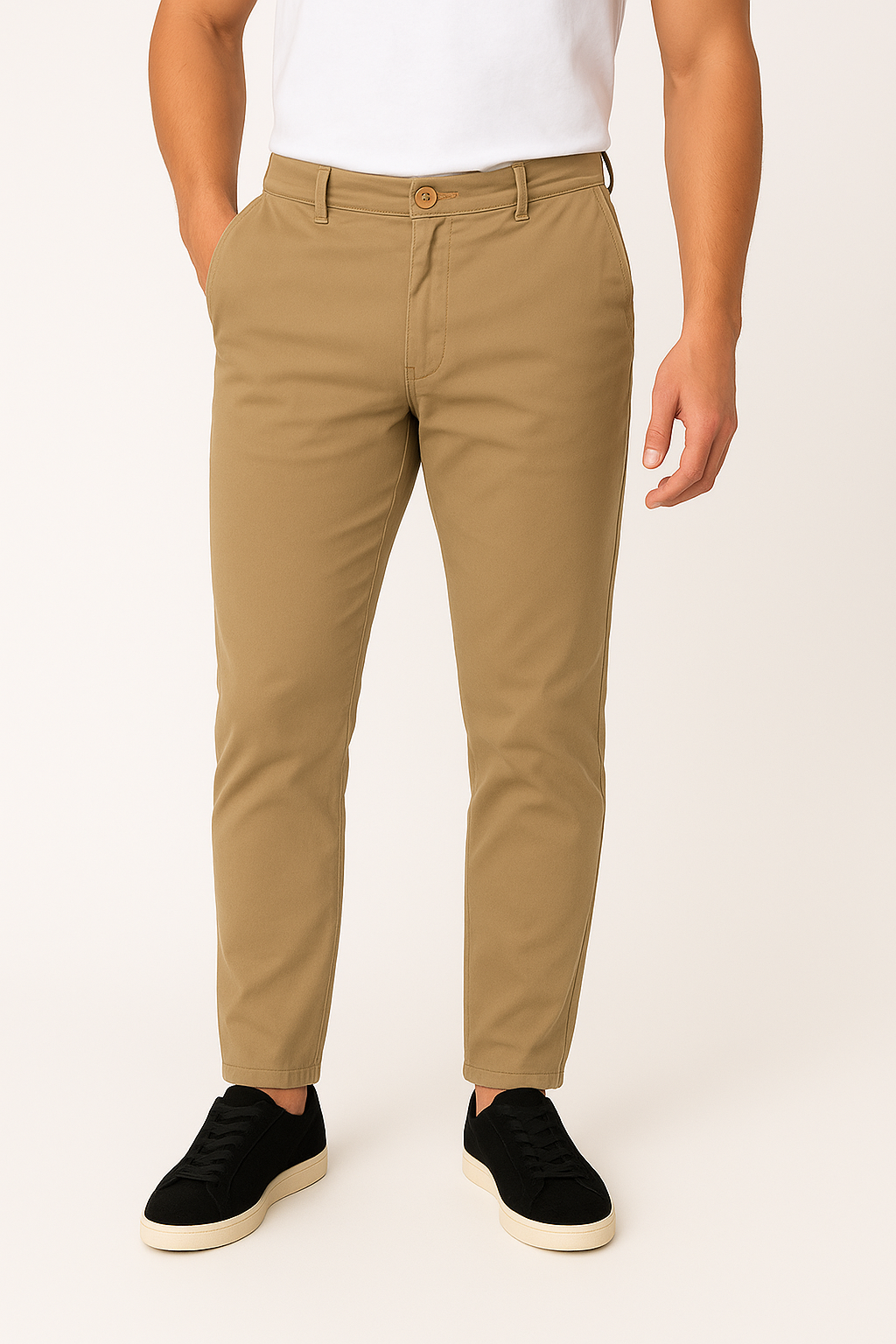 Calça Sarja Slim Masculina Algodão Elastano Iron