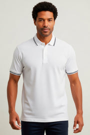 Polo Piquet Masculino Algodão Elastano