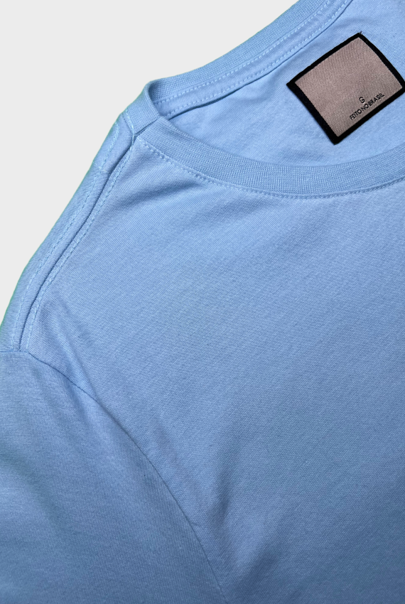 Camiseta Básica Gola Redonda Masculina Algodão