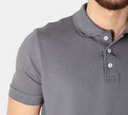 Polo Masculina Piquet Pima Elastano Lisa