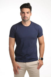 Camiseta Básica Gola Redonda Masculina Algodão