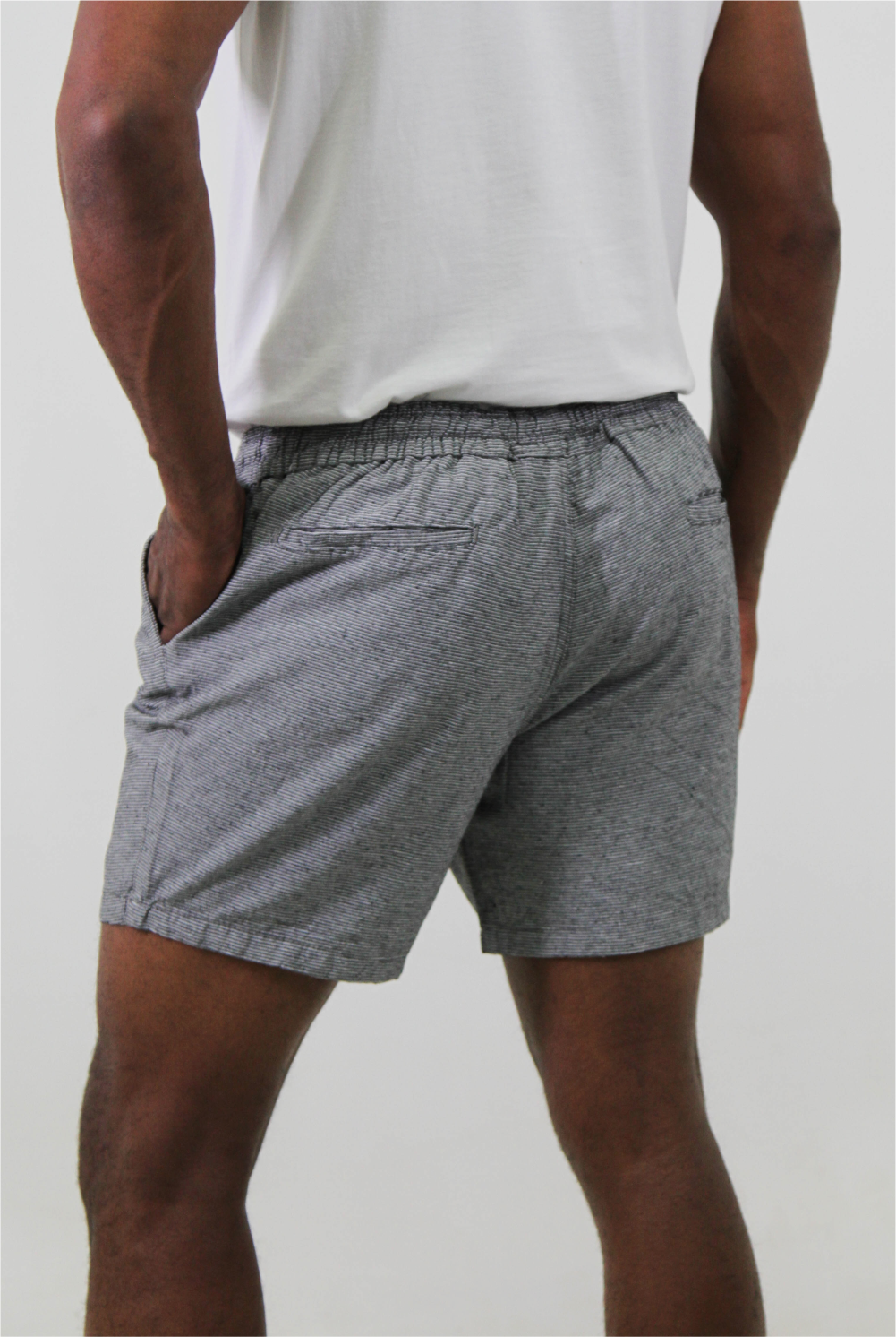 Short Flamê Listras Masculino Algodão Poliéster