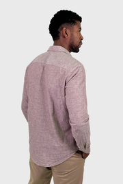 Camisa Masculina Manga Longa Linho Slim Fit