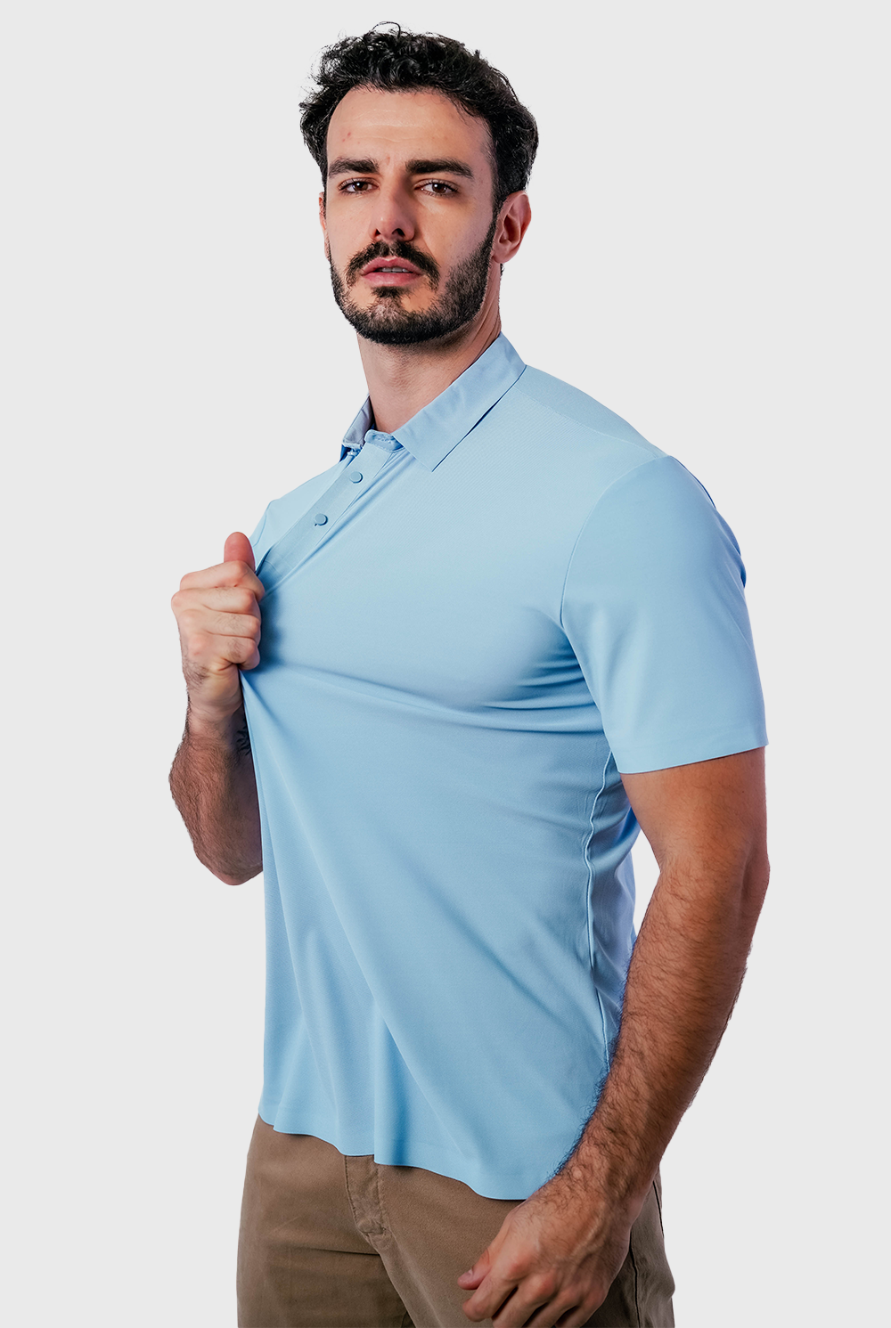 Polo Masculina Tech Light Poliamida Elastano