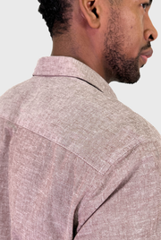 Camisa Masculina Manga Longa Linho Slim Fit