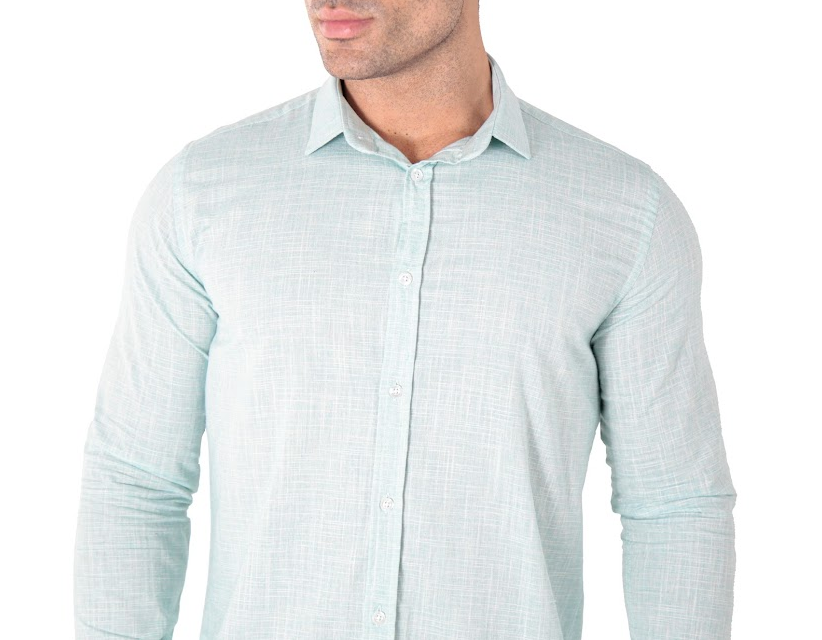 Camisa Social Masculina Manga Longa Slim Fit Flamê