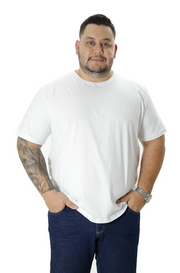 Camiseta Plus Size Pima Algodão Peruano Gola C