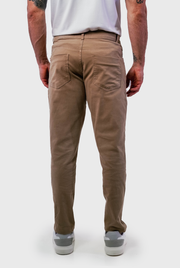Calça Sarja Masculina Five Pockets Algodão Elastano