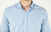 Camisa Masculina Manga Longa Slim Fit Button Down Xadrez