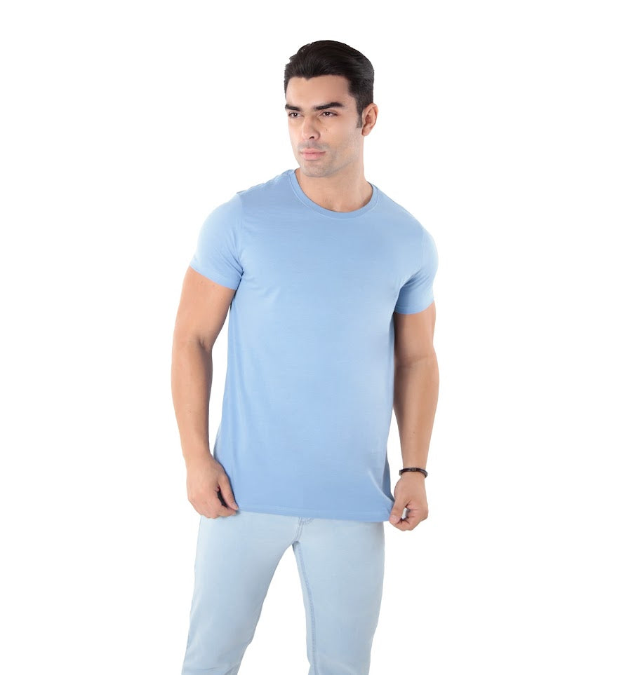 Camiseta Básica Gola Redonda Masculina Algodão