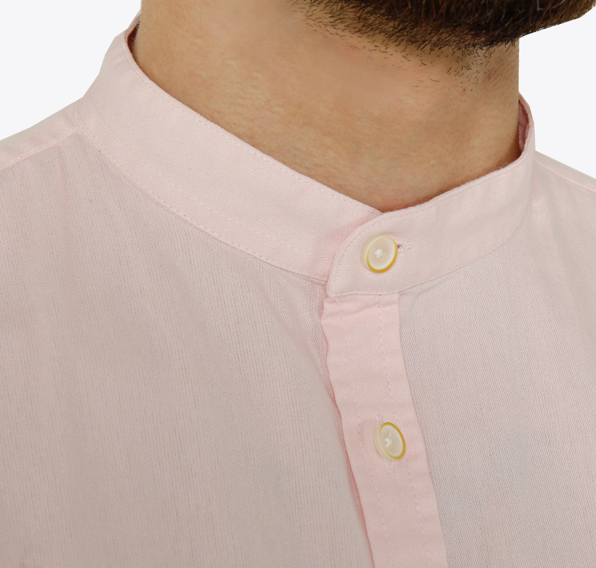 Camisa Masculina Manga Curta Gola Padre Sarja Estonada Algodão