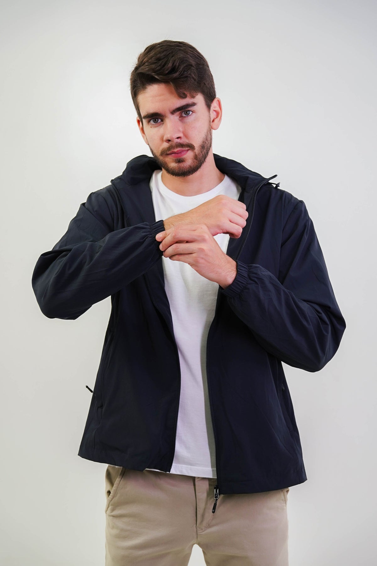 Jaqueta Essential Corta Vento Masculina Poliéster Elastano