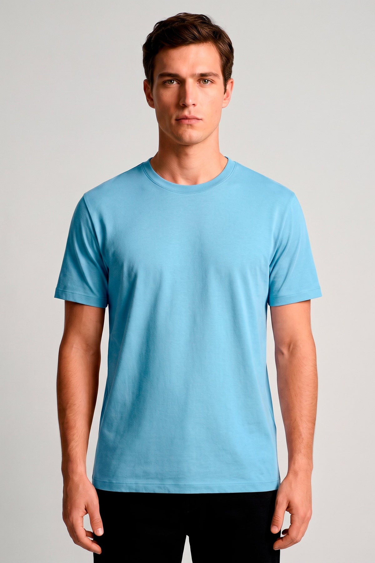 Camiseta Básica Gola Redonda Masculina Algodão