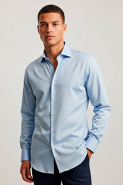 Camisa Oxford Pima Algodão Fio 80 Masculina Manga Longa Slim Fit