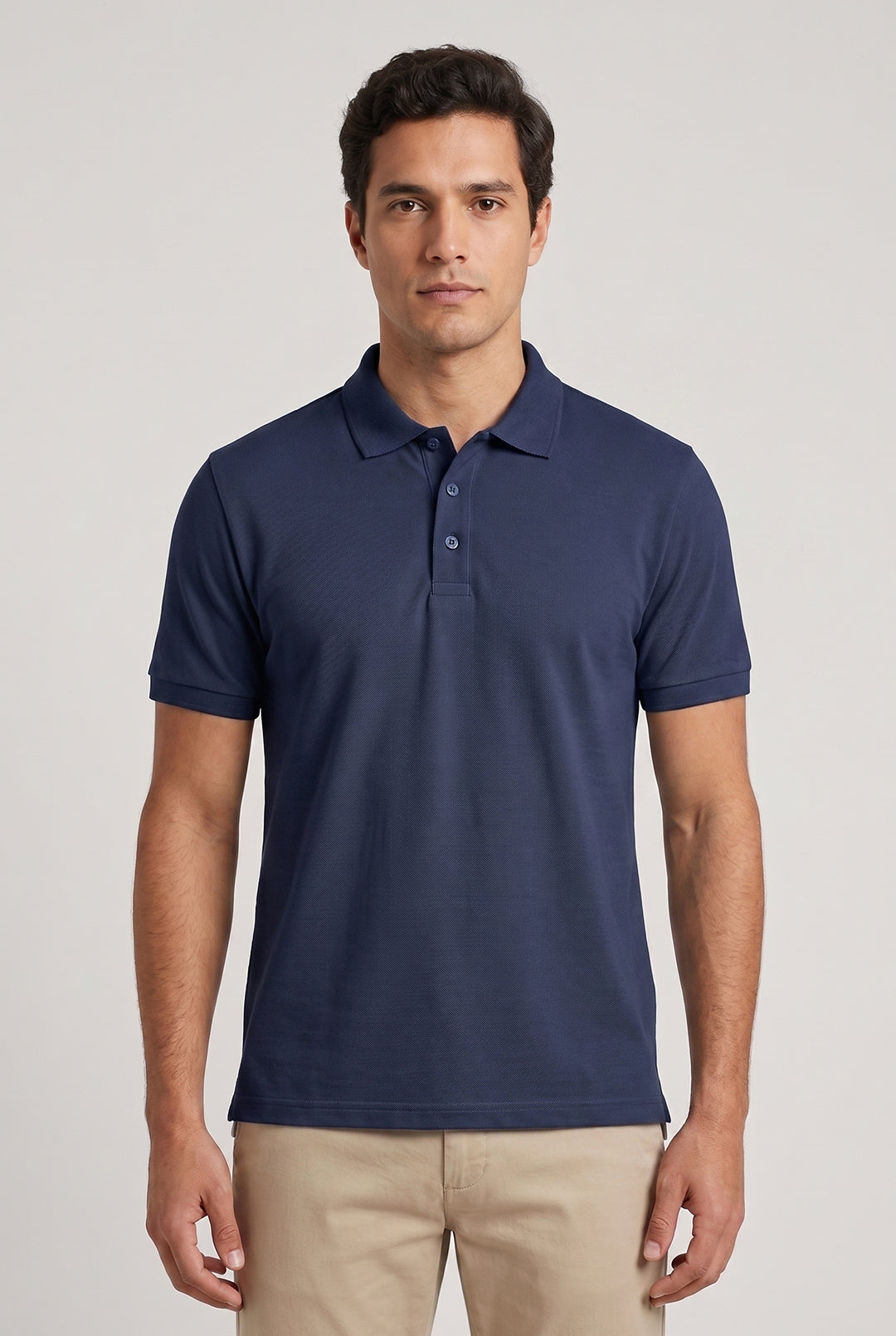 Camisa Polo Masculina Work Básica Poliviscose