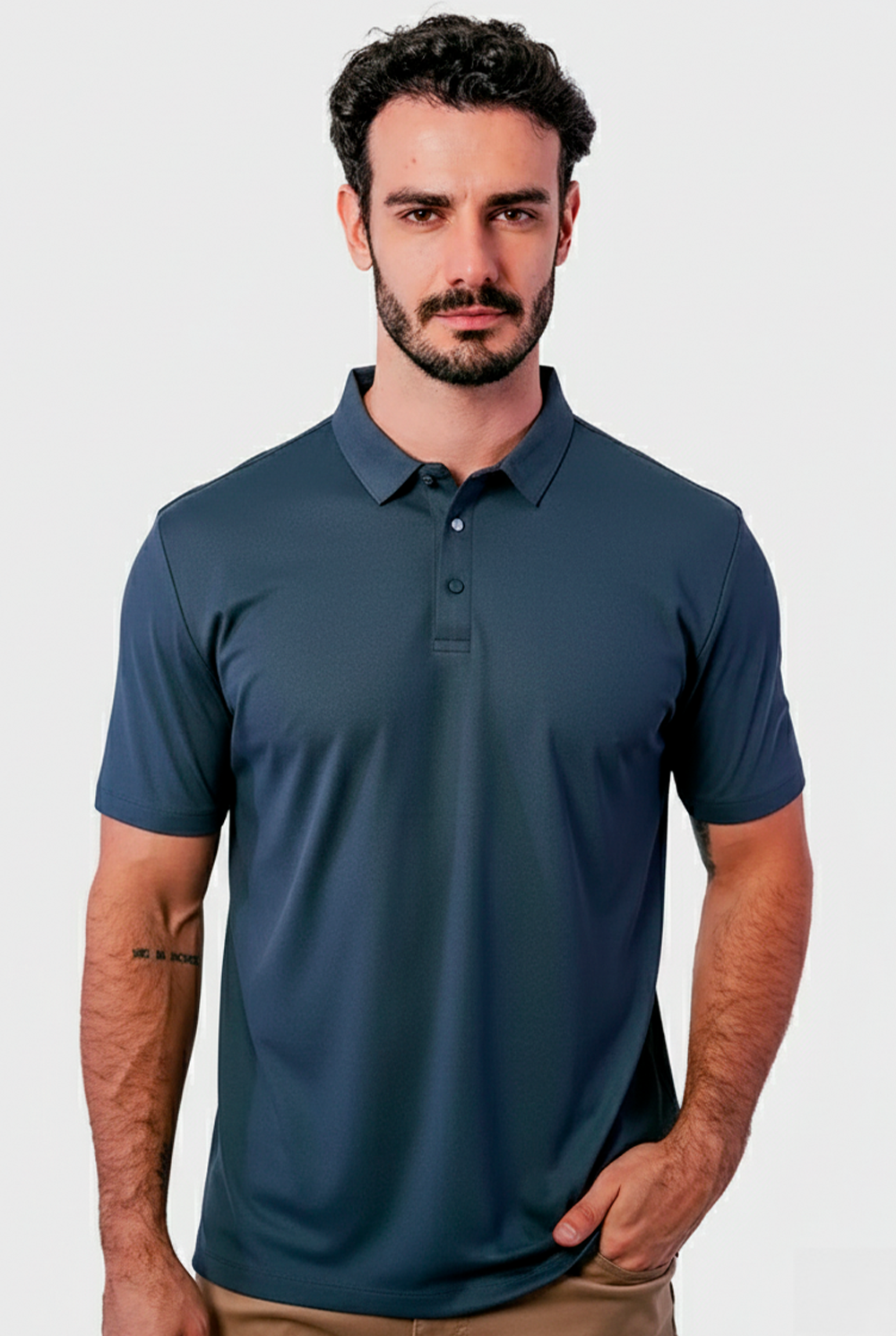Polo Masculina Tech Light Poliamida Elastano