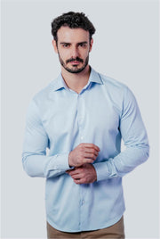 Camisa Masculina Manga Longa Slim Fit Algodão