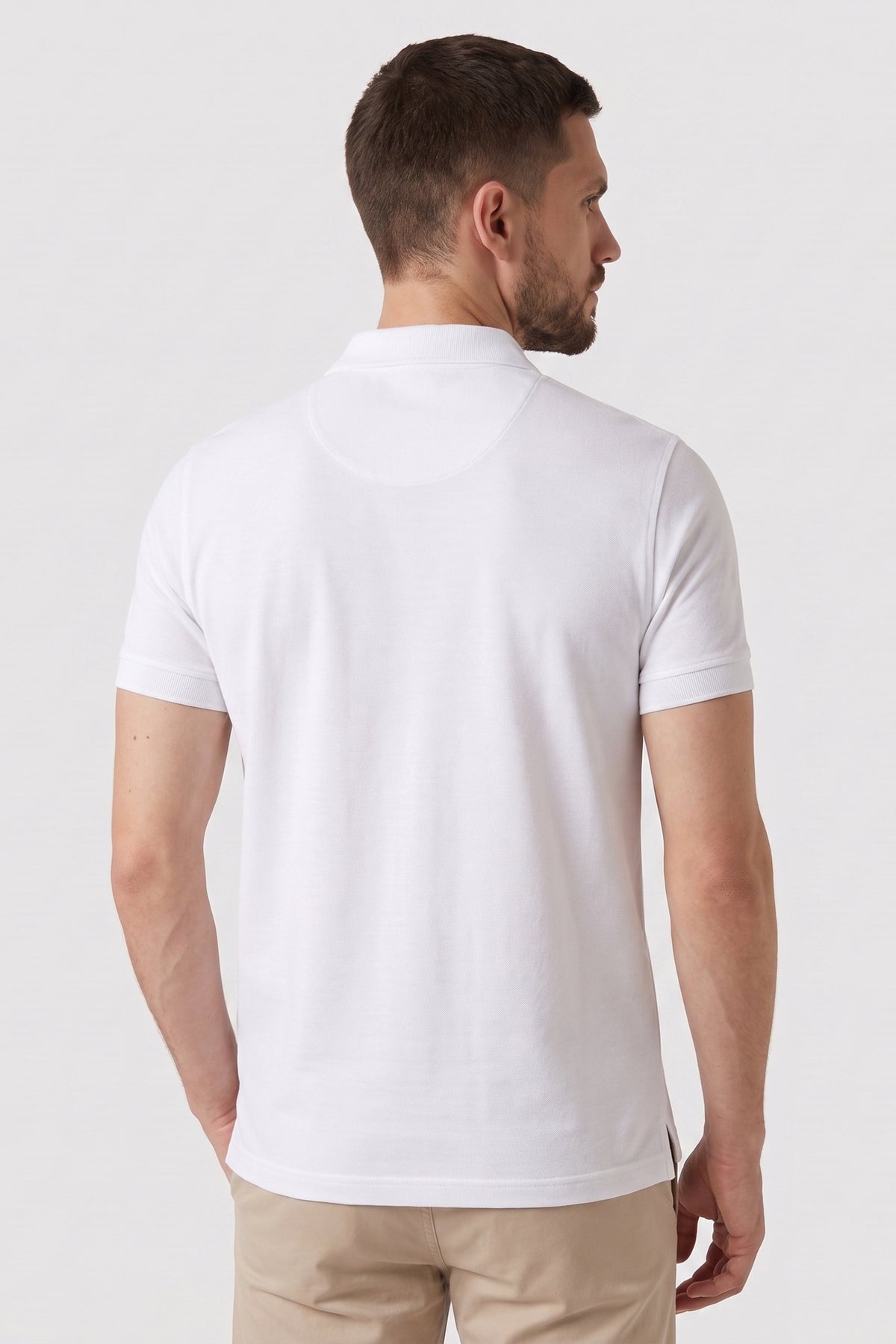 Polo Masculina Piquet Pima Elastano Lisa
