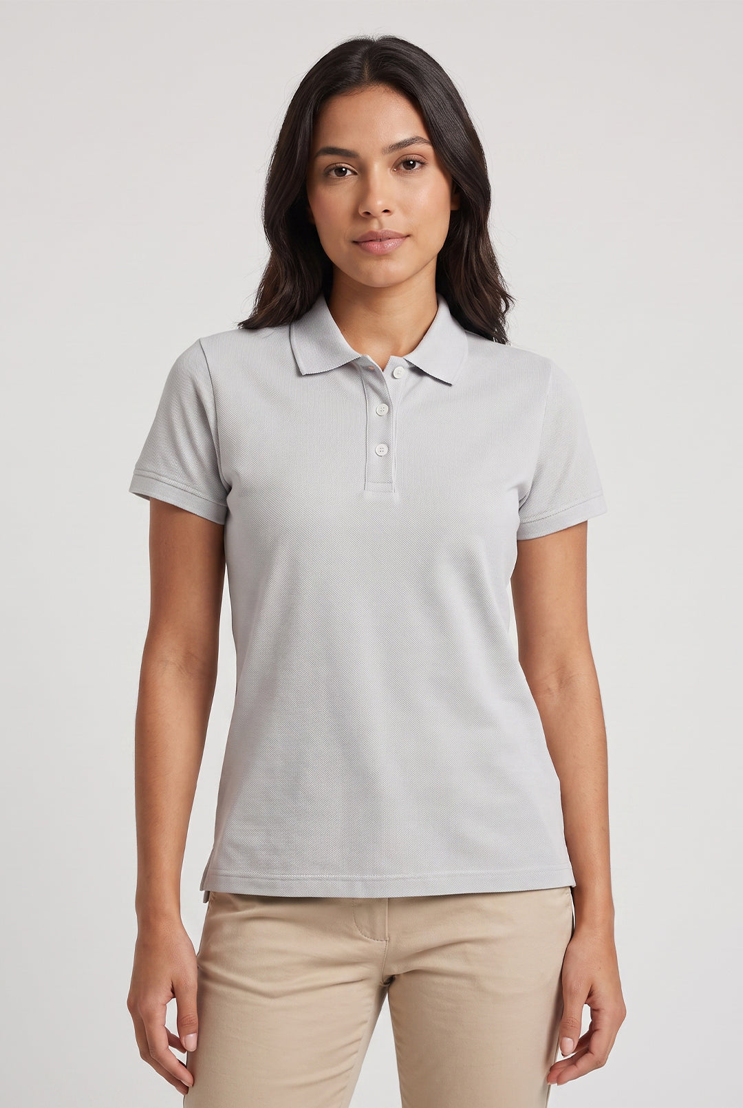 Polo Básica Feminina Work Poliéster Viscose