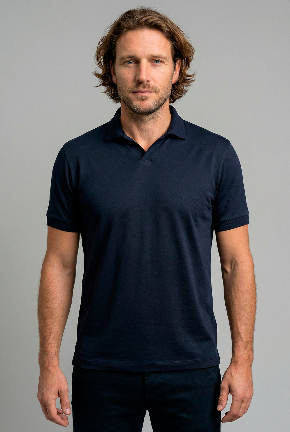 Polo Italiana Cotton Pima Slim Masculina