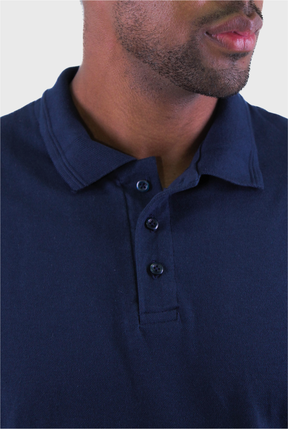 Polo Masculina Piquet Contínua Gola Estruturada Algodão Elastano
