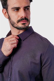Camisa Masculina Flanela Manga Longa Slim Fit Algodão