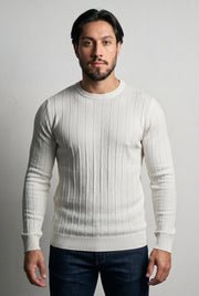 CAMISETA TRICOT CANELADA MANGA LONGA
